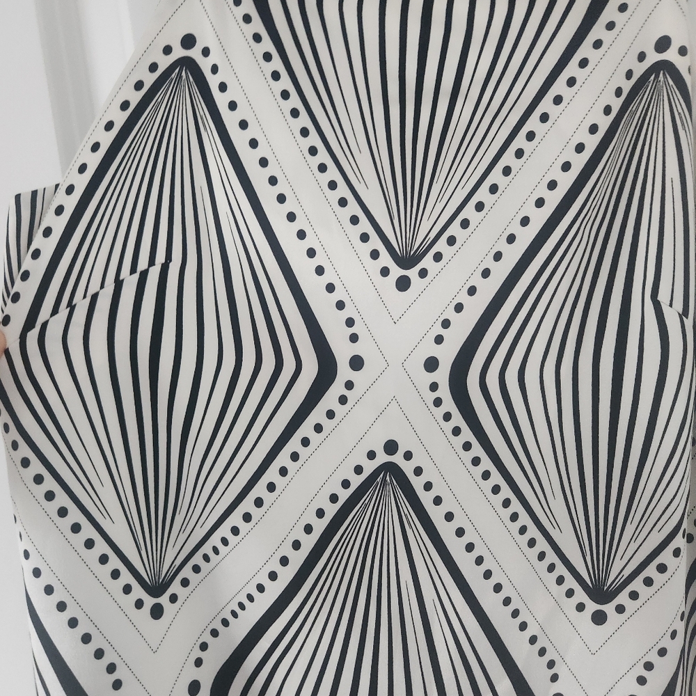 Arden B Black and White Geometric Dress - Picture 3 of 7